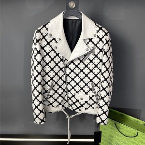 「#1956」Chrome Hearts Paris Fashion Week catwalk style leather jacket