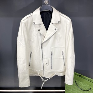 「#1957」Chrome Hearts motorcycle leather jacket