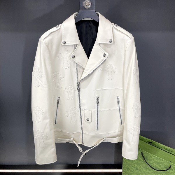 「#1957」Chrome Hearts motorcycle leather jacket