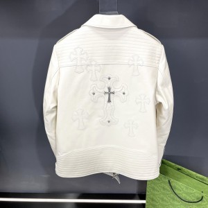 「#1957」Chrome Hearts motorcycle leather jacket