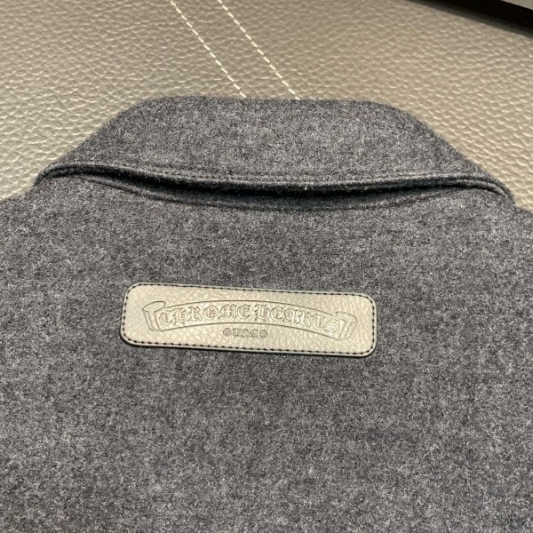 Chrome Hearts patchwork leather jacket