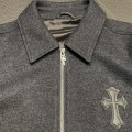 「#1962」Chrome Hearts patchwork leather jacket