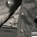 「#1966」Chrome Hearts Embroidered patchwork wool baseball jacket