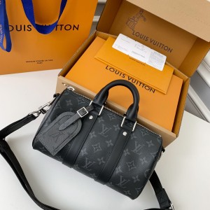 「#2024」Louis Vuitton KEEPALL BANDOULIERE 25 Handbag M46271, Top quality Size: 25 * 15 * 11cm