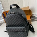 「#2025」Louis Vuitton 24s New DISCOVERY Small Black Checker Backpack N40514, Top Quality Size: 29 * 38 * 20c