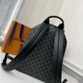 「#2025」Louis Vuitton 24s New DISCOVERY Small Black Checker Backpack N40514, Top Quality Size: 29 * 38 * 20c