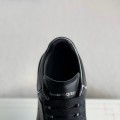 「#2061」Alexander McQueen MQ golden cowhide tail Air cushion bottom Sneakers