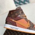「#2073」LOUIS VUITTON × NIKE AIR FORCE 1 Sneaker High-tops