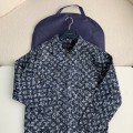 「#2089」Louis Vuitton Classic Logo printed all over patchwork denim jacket