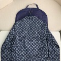 「#2089」Louis Vuitton Classic Logo printed all over patchwork denim jacket