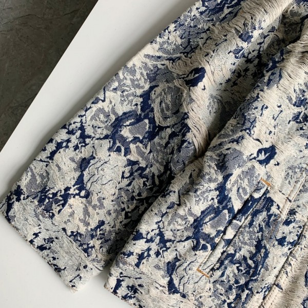 Louis Vuitton Classic Logo printed all over patchwork denim jacket