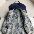 「#2058」Louis Vuitton Classic Logo printed all over patchwork denim jacket