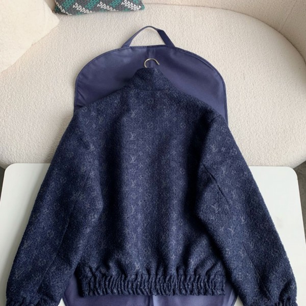 Louis Vuitton casual hoodie denim jacket