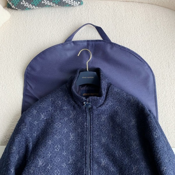 Louis Vuitton casual hoodie denim jacket