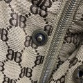 「#2138」Balenciaga all-over printed double B down jacket