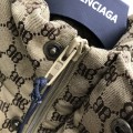 「#2138」Balenciaga all-over printed double B down jacket