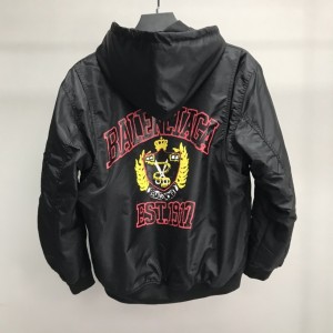 「#2142」Balenciaga foamed wheat logo jacket