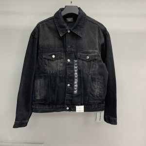 「#2150」Balenciaga offset printed denim jacket