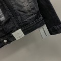 「#2150」Balenciaga offset printed denim jacket