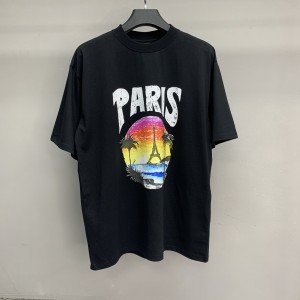 「#2154」Balenciaga beach hand-painted T-shirt