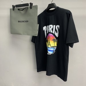 「#2154」Balenciaga beach hand-painted T-shirt