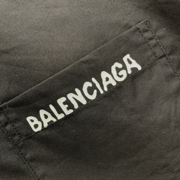 Balenciaga blurred lettering long sleeve shirt