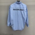 「#2217」Balenciaga striped long-sleeved shirt