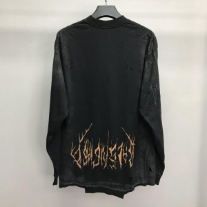 「#2221」Balenciaga Reflection Tower Long Sleeve T-Shirt