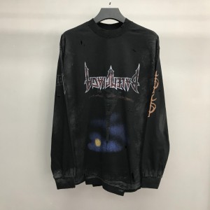 「#2221」Balenciaga Reflection Tower Long Sleeve T-Shirt