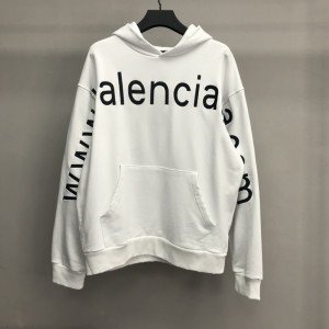 「#2226」Balenciaga lettered hooded sweatshirt