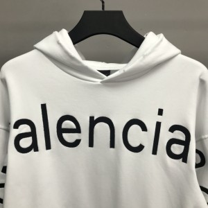 「#2226」Balenciaga lettered hooded sweatshirt