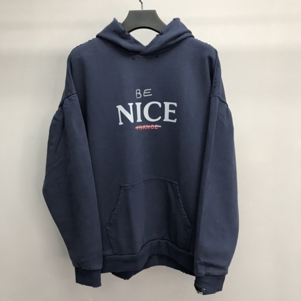 「#2227」Balenciaga BE NICE hooded sweatshirt