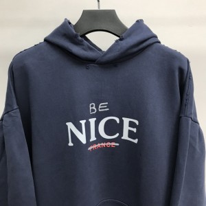 「#2227」Balenciaga BE NICE hooded sweatshirt