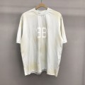 「#2228」Balenciaga BB Industrial Cement Painted T-Shirt