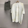 「#2228」Balenciaga BB Industrial Cement Painted T-Shirt