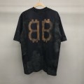 「#2229」Balenciaga BB Industrial Cement Painted T-Shirt