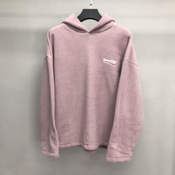 「#2230」Balenciaga Polar Fleece Coke Hooded Sweatshirt