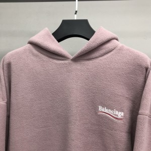 「#2230」Balenciaga Polar Fleece Coke Hooded Sweatshirt