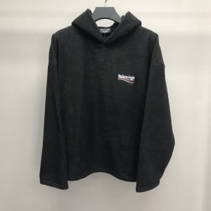 「#2231」Balenciaga Polar Fleece Coke Hooded Sweatshirt