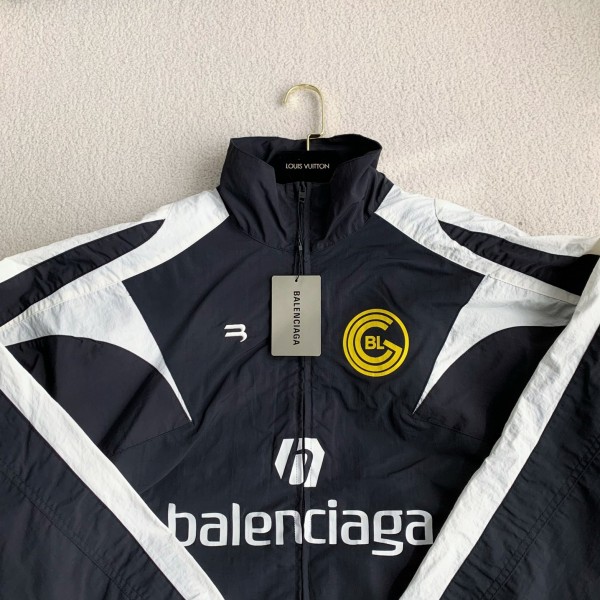 Balenciaga patchwork team jacket