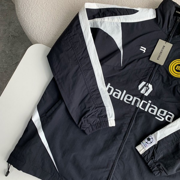 Balenciaga patchwork team jacket