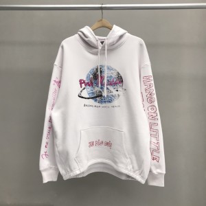 「#2248」Balenciaga printed hooded sweatshirt