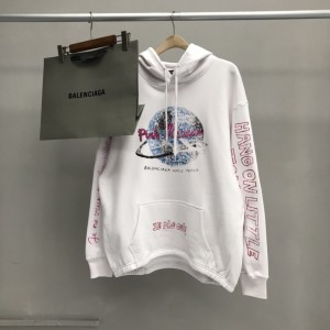 「#2248」Balenciaga printed hooded sweatshirt