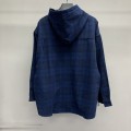 「#2283」Balenciaga plaid shirt hooded jacket