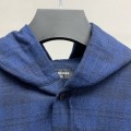 「#2283」Balenciaga plaid shirt hooded jacket