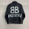 「#2287」Balenciaga BB letter denim jacket