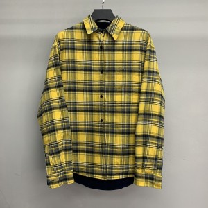 「#2290」Balenciaga reversible plaid shirt jacket