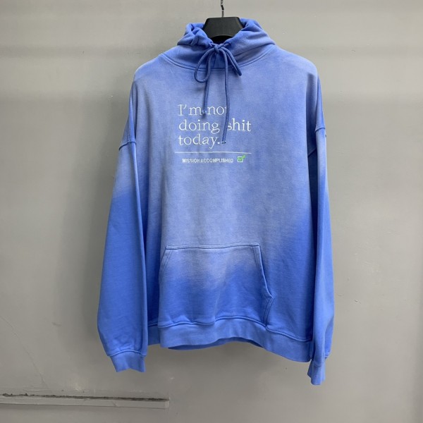 「#2299」Balenciaga lettered washed sweatshirt