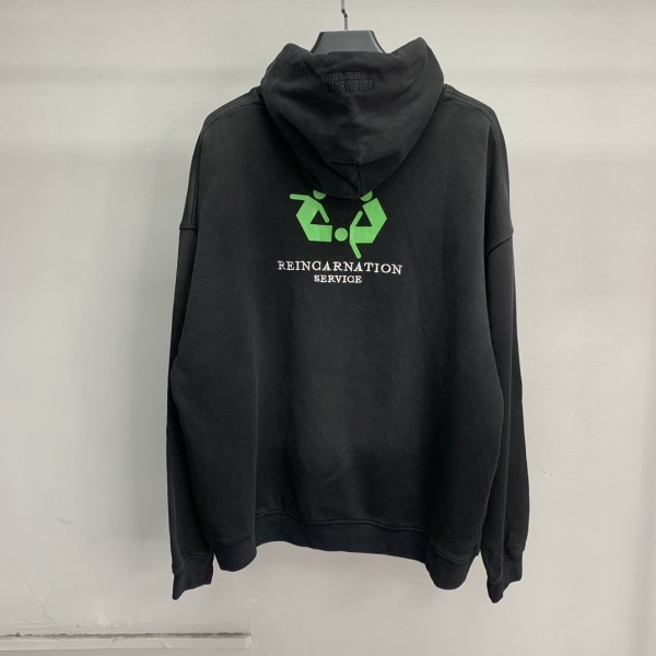 Balenciaga lettered washed sweatshirt