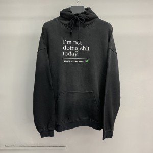 「#2300」Balenciaga lettered washed sweatshirt